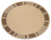 Covor sisal Floorlux rotund 20195 mais si coffee