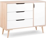 Comodă lemn masiv natur Copii Sophie, 120 × 45 × 94 cm