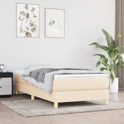 vidaXL Cadru de pat fără saltea cremă 80x200 cm țesătură