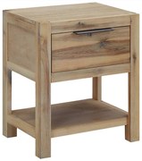 vidaXL Noptieră cu sertar, 40x30x48 cm, lemn masiv de acacia