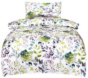 Lenjerie de pat albă din bumbac satinat pentru pat de o persoană 140x200 cm Savoy – My House