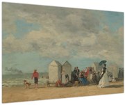 Tablou - Eugène Boudin, Beach Scene, reproducere (90x60 cm)