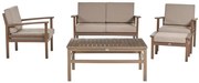 Set mobilier de grădină Manza (lemn închis). 1081194