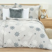 Lenjerie de pat din flanel 4Home Snow Romanță, 220x 200 cm, 2 buc. 70 x 90 cm, 220 x 200 cm, 2 buc. 70 x 90 cm