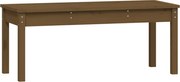 vidaXL Bancă de grădină, maro miere, 109x44x45 cm, lemn masiv de pin