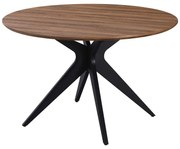Masa Bucatarie/Dining Rotunda Tappas MDF Nuc Diametru 120 Cm