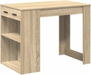vidaXL Birou cu sertar raft Stejar Sonoma 102x62x77,5cm lemn prelucrat
