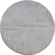 vidaXL Covor IZA aspect scandinav, cu fire scurte, gri, Ø 100 cm