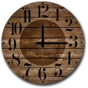Ceas de perete Wooden strips 5050MS-037 , 50 cm