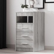 vidaXL Dulap cu sertar, sonoma gri, 40x50x76 cm, lemn prelucrat