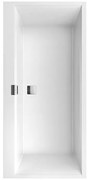 Cada dreptunghiulara, Villeroy&amp;Boch Squaro Edge 12, compozit Quaryl, 160x75cm, Alb Alpin, UBQ160SQE2DV-01
