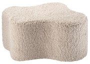 Puf de copii maro deschis cu tapițerie din țesătură bouclé Cloud – Wigiwama