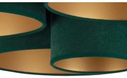 Duolla - Plafonieră ROLLER PENTO 5xE27/60W/230V verde/auriu