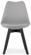 Scaune de sufragerie 4buc gri stil scandinav Dark-Basic