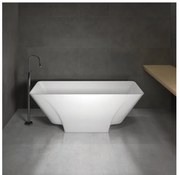 Cada de baie freestanding Luana din marmura, 162 x 63 cm