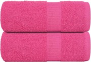 vidaXL Prosoape de oaspeți, FROGN, 2 buc., roz, 30x50 cm, 360 g/m²