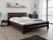 Pat inalt Paris, nuc 160x200 cm Saltele: Fara saltea, Somiera pat: Cu lamele drepte