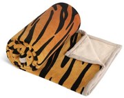 Bellatex Pătură Korall micro pat single Tigru, 150 x 200 cm
