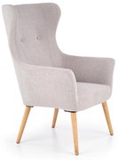 Scaun scandinav tapitat Cotto, gri deschis, 73X76X99 CM