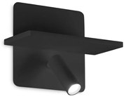 Aplica LED ambientala cu spot reglabil Piano ap neagra