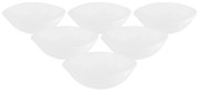 Set de boluri din sticlă opală Altom White harmony 16 cm, 6 buc
