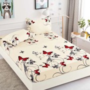 Lenjerie de pat 3 cu elastic 100% bumbac - a725 de la Onesleep