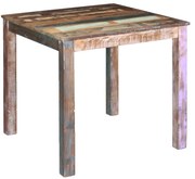 vidaXL Masă de bucătărie, 80x82x76 cm, lemn masiv reciclat