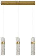 Lustră LED suspendată pe cablu LAGOS, 24W/230V, auriu