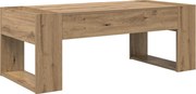 vidaXL Masă de cafea Stejar Artizanal 110 x 50 x 41 cm Lemn compozit