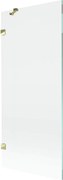Mexen Lunar paravan de baie 1-canat 80 x 150 cm, transparent, auriu - 897-080-000-50-00