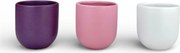 Set 3 cesti cafea Pahare Novum Trio Iris, glazura mata, 250ml