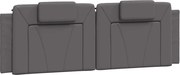 vidaXL Pernă pentru tăblie pat, Viana, gri, 160 cm, piele artificială