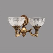 Aplica Ambiente cu 2 Brate, Desing Clasic, Finisaj Bronz Antic - Bussy Lighting 3039-52-29