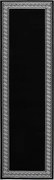 vidaXL Covor traversă, negru cu motiv, 60x200 cm, BCF