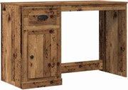vidaXL Birou cu sertar Lemn Vechi 50 x 115 x 75 cm Lemn compozit