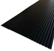 Panou riflaj decorativ acustic negru 60x275cm
