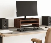vidaXL Suport de monitor, stejar maro, 42x24x16 cm, lemn prelucrat