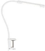 Lampă de birou cu clip alb cu LED și dimmer tactil - Lionard