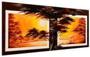 Tablou cu copaci în savana (120x50 cm), în 40 de alte dimensiuni noi