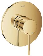 Baterie dus incastrata Grohe Essence auriu lucios Cool Sunrise fara corp ingropat