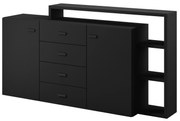 Comodă Bilsby Typ 27 (negru + negru mat). 1030553