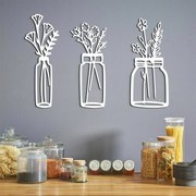 DUBLEZ | Sticker flori 3D din lemn