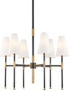 Candelabru LUX design clasic BOWERY bronz antichizat, cu 6 surse de lumina