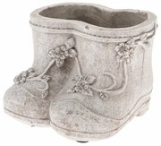 Ghiveci din beton Pantofi, 15,5 x 10,5 x 12,5 cm