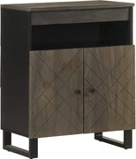 vidaXL Bufetă neagră 60x33x75 cm lemn masiv de mango