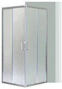 Cabină de duș pătrată Spirit Matt 80x80x180 cm, fără cădiță de duș