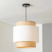 Brilagi - Lampă suspendată LED pe cablu CERIA 1xE27/40W/230V Ø 30 cm negru/bej/alb