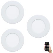 SET 3x corp de iluminat LED RGBW dimabil încastrat Eglo 33217 FUEVA LED/3W/230V