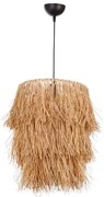 Pendul pe cablu TASSEL 1xE27/40W/230V, abajur din rafie