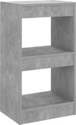 vidaXL Bibliotecă/Separator cameră, gri beton, 40x30x72 cm